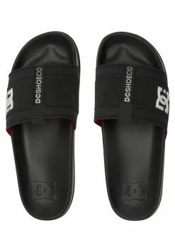 DC Shoes Pool Slides - Black/grey/red -DC Shoes shop 0067c09630d04e99a13dec3ff1e1c30b