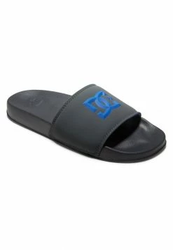 DC Shoes SLIDE - Pool Slides - Grey/blue -DC Shoes shop 0443a70f59204c1b9467567edeed81ce