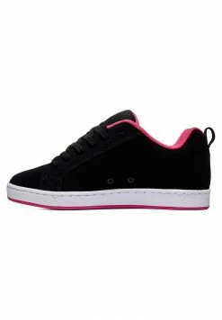 DC Shoes COURT GRAFFIK - Trainers - Black/pink Stencil