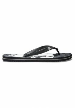 DC Shoes SPRAY GRAFFIK - T-bar Sandals - Black Grey White