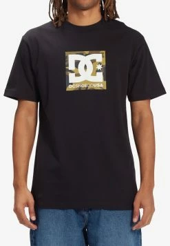 DC Shoes SQUARE STAR - Print T-shirt - Black Camo