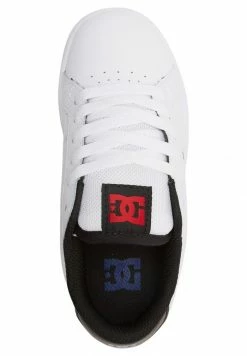 DC Shoes STRIKER - Trainers - White/black/red -DC Shoes shop 29546fb5442d47fe8289bc501368419b