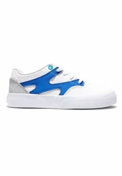 DC Shoes KALIS VULC - Trainers - White/royal -DC Shoes shop 29d0ab488dc14dd992bb5c863a9b39d1