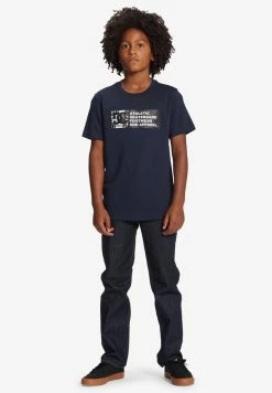 DC Shoes DENSITY ZONE - Print T-shirt - Navy Blazer