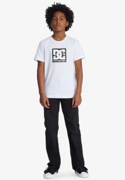 DC Shoes SQUARE STAR FILL - Print T-shirt - White Black Camo