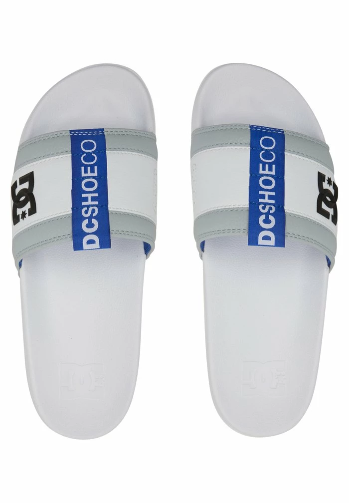 Pool slides - white/grey/blue DC Shoes Pool Slides - White/grey/blue -DC Shoes shop 40c133dd8b434500a5ef5c0cc89f4a3e