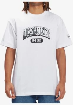 DC Shoes BLABAC STACKED - Print T-shirt - White