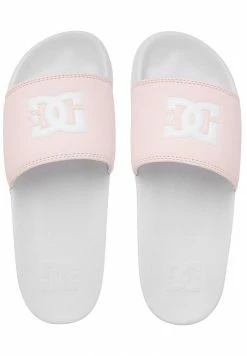 DC Shoes Slippers - White Pink