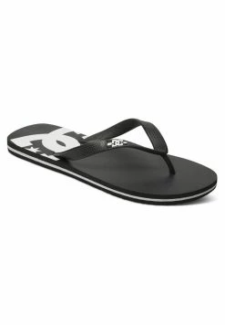 DC Shoes SPRAY - T-bar Sandals - Black/black/white