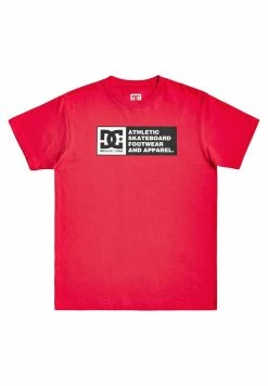 DC Shoes DENSITY ZONE - Print T-shirt - Racing Red