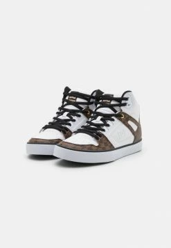 DC Shoes PURE TOP UNISEX - High-top Trainers - Black/brown/white -DC Shoes shop 69b7a75ddb394f4b8ea70462e39b440a