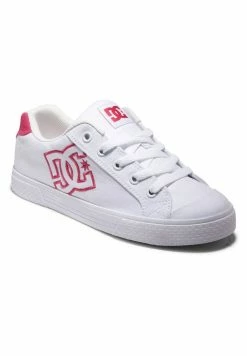 DC Shoes CHELSEA - Trainers - White/crazy Pink -DC Shoes shop 7036194d3347446f956b4d07669e3723