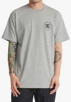 DC Shoes Print T-shirt - Heather Grey