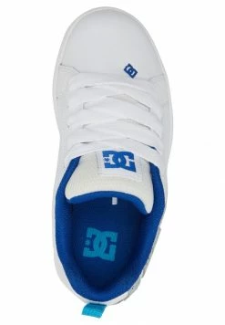 DC Shoes COURT GRAFFIK - Trainers - White/grey/blue -DC Shoes shop 79fb02cab5d346c1a5576b6cac3b03a8