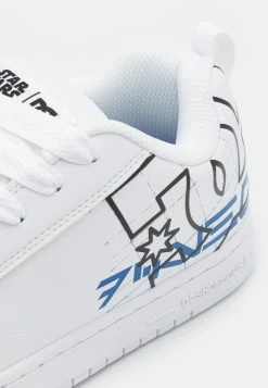 DC Shoes COURT GRAFFIK UNISEX - Skate Shoes - White/blue 7 DC Shoes COURT GRAFFIK UNISEX - Skate Shoes - White/blue -DC Shoes shop 7e7a1fb00cd14a428630e15e604a1a03