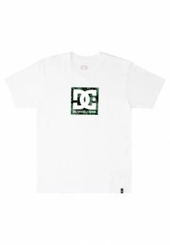DC Shoes SQUARE STAR - Print T-shirt - White