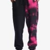 DC Shoes Tracksuit Bottoms - Black Fuchsia Halftone Smoke