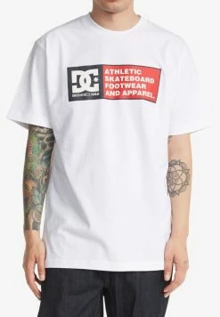 DC Shoes DENSITY ZONE - Print T-shirt - White