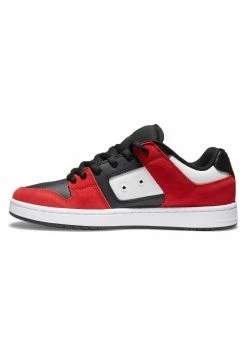 DC Shoes MANTECA - Trainers - Red/black/white