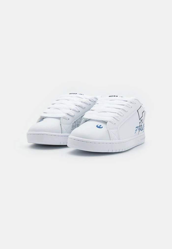 COURT GRAFFIK UNISEX - Skate shoes - white/blue DC Shoes COURT GRAFFIK UNISEX - Skate Shoes - White/blue -DC Shoes shop b2f1efab460149168d7e4e787dc354a9