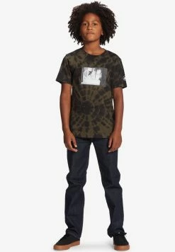 DC Shoes BLABAC ALEXIS - Print T-shirt - Black Ivy Green Spiral Tie D