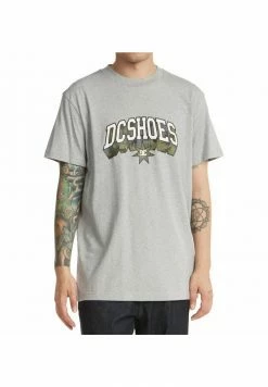 DC Shoes BUILT UP - Print T-shirt - Heather Grey