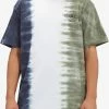 DC Shoes Print T-shirt - Navy Half Tie Dye