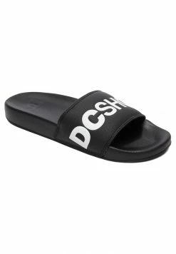 DC Shoes SLIDE - Pool Slides - Black/white -DC Shoes shop d06473f3e6374e73a5b40a2359b9c975