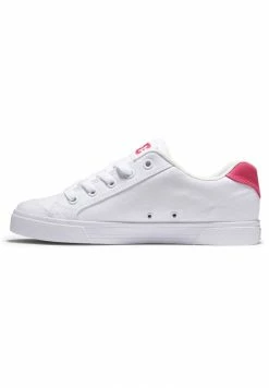 DC Shoes CHELSEA - Trainers - White/crazy Pink -DC Shoes shop d7658f49482741519daa11cbc329a149