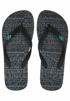 DC Shoes SPRAY - T-bar Sandals - Black Aqua -DC Shoes shop df09c365415243ab90cebfe63a9d750e