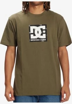 DC Shoes SQUARE STAR - Print T-shirt - GREEN