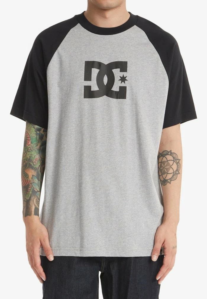 STAR - Print T-shirt - heather grey black DC Shoes STAR - Print T-shirt - Heather Grey Black -DC Shoes shop fa0fec13616044918b95dffb3e6f76b6