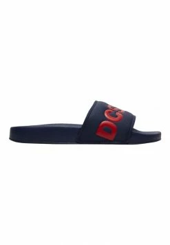 DC Shoes SLIDE - Pool Slides - Navy/red